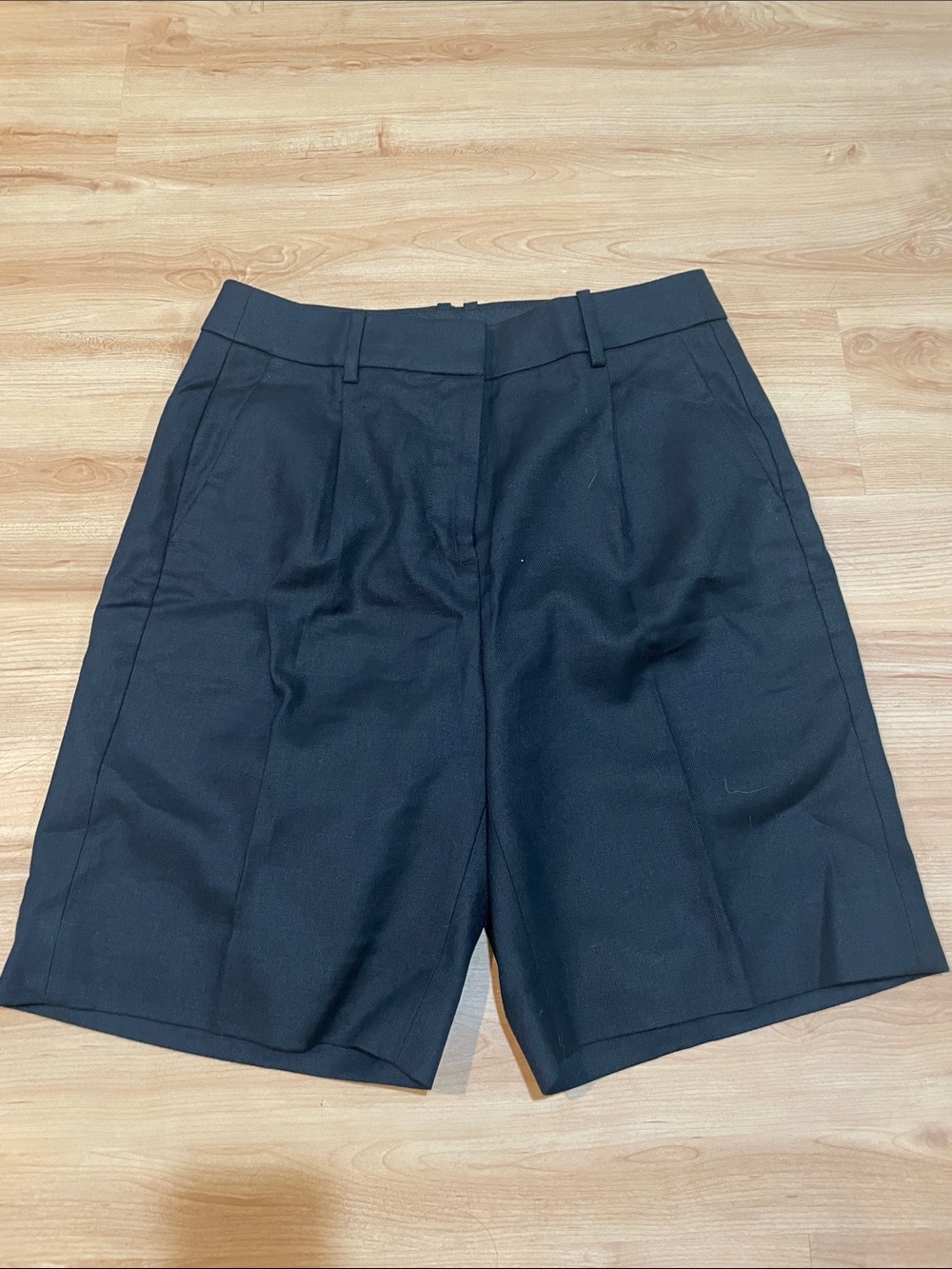J. Crew Black Tailored Bermuda Shorts